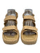 Ganni Shoe Size 7 Straw Beige Straw Woven Velcro Platform Flat Sandals Straw Beige / 7