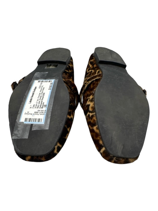 Maguire Shoe Size 38 Brown & Tan Ponyhair Animal Print Mary Jane Buckle Flats Brown & Tan / 38
