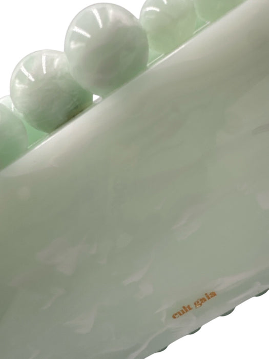 Cult Gaia Seafoam Acrylic Marbled Balls Box Clutch Bag Seafoam / Small