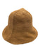 COS Tan Brown Straw Bucket Brim Hat Tan Brown / XS/S