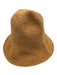 COS Tan Brown Straw Bucket Brim Hat Tan Brown / XS/S