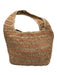 COS Orange & Tan Straw Stripe Shoulder Bag Bag Orange & Tan / Small
