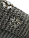 By Anthropologie Silver & Gray Beaded Jewel Shoulder Bag Flap Bag Silver & Gray / Small