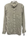 Buck Mason Size S/M Moss Green & Cream Cotton Checked Long Sleeve Button Top Moss Green & Cream / S/M