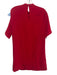 Amanda Uprichard Size S Red Polyester High Neck Flutter Sleeve Knee Length Dress Red / S