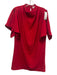 Amanda Uprichard Size S Red Polyester High Neck Flutter Sleeve Knee Length Dress Red / S