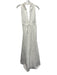 Dissh Size 2 White Cotton Tie Front Halter Maxi Dress White / 2
