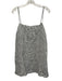 Reformation Size S Gray & White Linen Vertical Stripes Tie Sleeve Dress Gray & White / S
