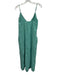 Stark X Size XS Blue & Green Print Cotton Seersucker Stripe Maxi Dress Blue & Green Print / XS