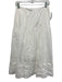 Madewell Size S White Cotton Side Zip Midi Skirt White / S