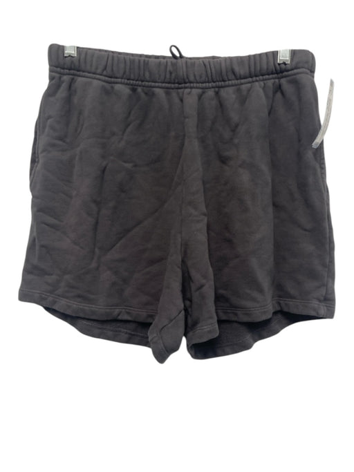 Daily Drills Size S/M Dark Gray Cotton Elastic Waist Pockets Shorts Dark Gray / S/M