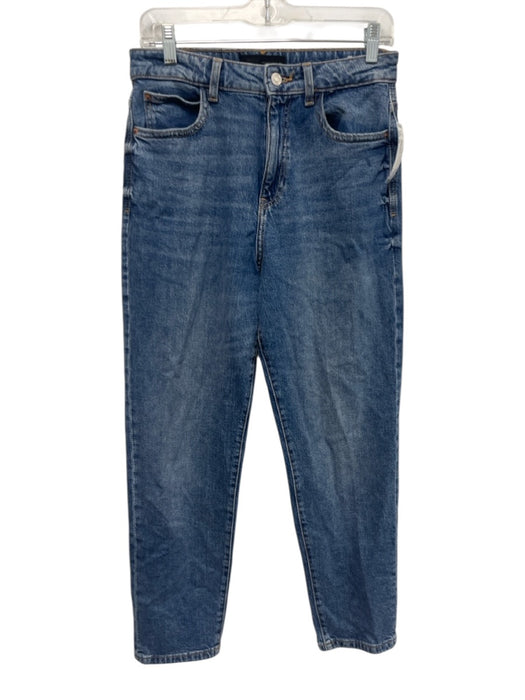 Zara Size 28 Medium Wash Cotton Denim Straight Cut Jeans Medium Wash / 28