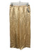 J Crew Size S Golden Yellow Acetate Satin Elastic Waist Wide Leg Crinkle Pants Golden Yellow / S
