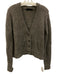 Jenni Kayne Size XS Taupe Gray Superkid Mohair Blend Knit Button Front Sweater Taupe Gray / XS