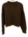 P.E Nation Size S Brown & Cream White Polyester & Wool Blend Knit Sweater Brown & Cream White / S