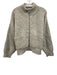 Le Bon Shoppe Size XS/S Light Gray Wool Blend Ribbed Knit Zip Front Jacket Light Gray / XS/S