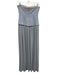 Lovers and Friends Size S Grey Blue Polyester Blend Strapless Drop Waist Dress Grey Blue / S