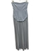 Lovers and Friends Size S Grey Blue Polyester Blend Strapless Drop Waist Dress Grey Blue / S