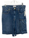 Ganni Size 26 Medium Wash Tencel Cargo Pocket Raw Hem High Waist Shorts Medium Wash / 26