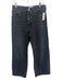 Agolde Size 26 Black Cotton High Rise Wide Leg Button Up Pants Black / 26
