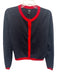 P.E Nation Size S Grey & Red Nylon Blend Ribbed Detail Button Up Cardigan Grey & Red / S