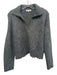 Madewell Size S Grey Acrylic Blend Long V Neck Sweater Grey / S