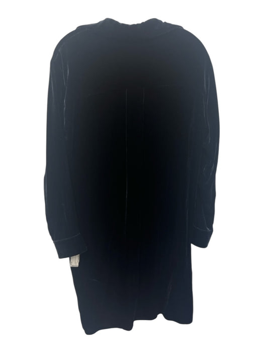 Vince Size S Navy Velvet Long Sleeve Dress Navy / S
