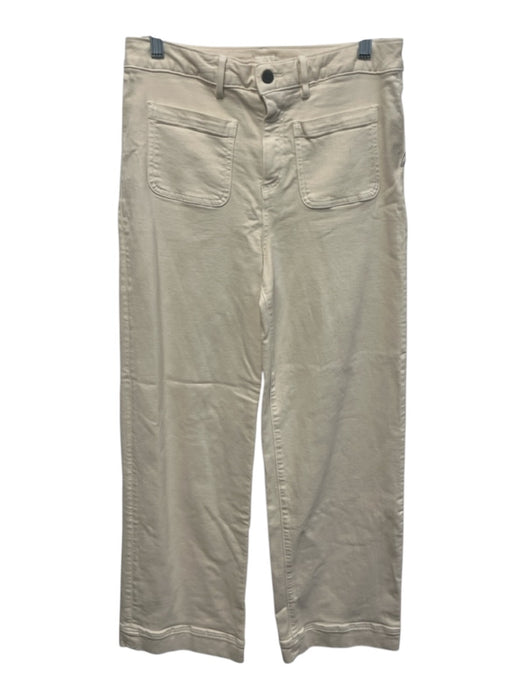 Ann Mashburn Size 28 Cream Wide Leg Jean Pants Cream / 28