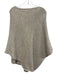 No Brand Size Est M Taupe Wool Blend Knit Poncho Top Taupe / Est M