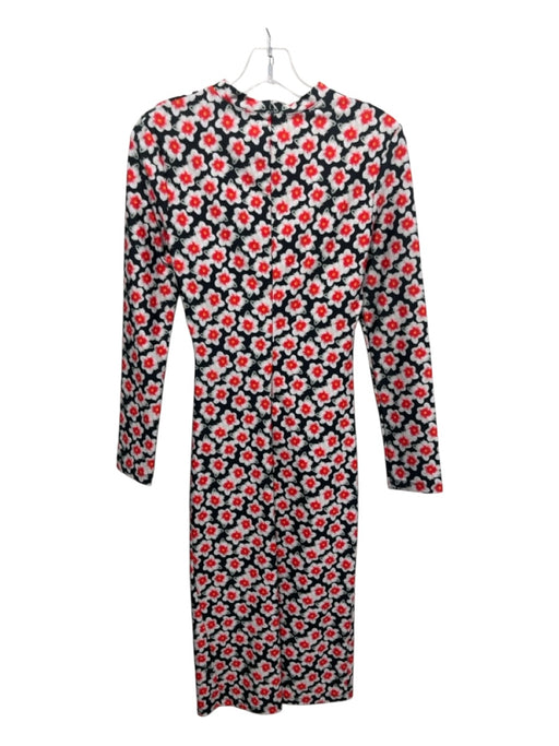 Jonathan Cohen Size Small Black, White, Red Polyester Side Twist Accent Dress Black, White, Red / Small
