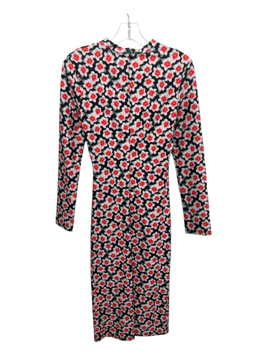 Jonathan Cohen Size Small Black, White, Red Polyester Side Twist Accent Dress Black, White, Red / Small