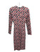 Jonathan Cohen Size Small Black, White, Red Polyester Side Twist Accent Dress Black, White, Red / Small