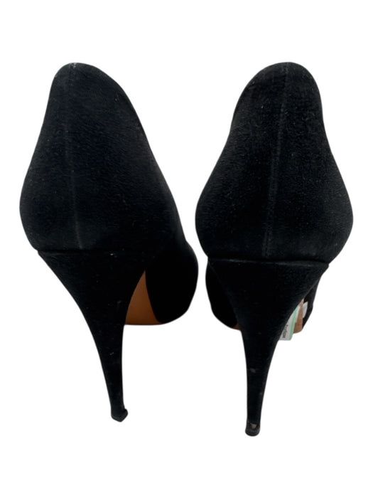 Gucci Shoe Size 40 Black Suede Round Toe Platform Stiletto Pumps Black / 40
