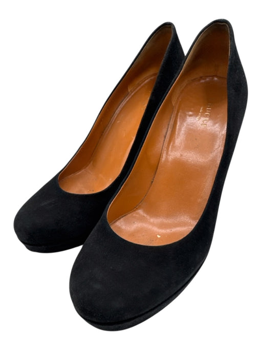 Gucci Shoe Size 40 Black Suede Round Toe Platform Stiletto Pumps Black / 40