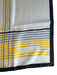 Christian Dior Cream, Black & Yellow Silk Square Abstract Floral Border scarf Cream, Black & Yellow / Large