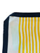 Christian Dior Cream, Black & Yellow Silk Square Abstract Floral Border scarf Cream, Black & Yellow / Large