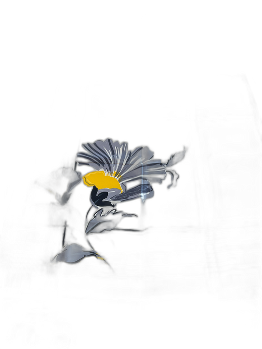 Christian Dior Cream, Black & Yellow Silk Square Abstract Floral Border scarf Cream, Black & Yellow / Large