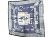 Hermes Blue Silk Feux de Route 90 cm Square Box Included scarf Blue / Large