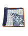 Hermes Blue Silk Feux de Route 90 cm Square Box Included scarf Blue / Large