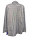 Ted Baker Size 17 Purple & White Cotton Striped Button Up Long Sleeve Shirt Purple & White / 17