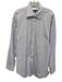 Ted Baker Size 17 Purple & White Cotton Striped Button Up Long Sleeve Shirt Purple & White / 17