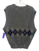 Fairway & Greene Size L Gray Wool Blend Argyle Vest Men's Sweater Gray / L