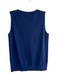 Saks Fifth Ave Size L Navy Blue Viscose Sleeveless Knit Round Neck Stretch Top Navy Blue / L