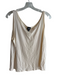 Eileen Fisher Size L Cream Silk Sleeveless solid color Round Neck Tank Top Cream / L