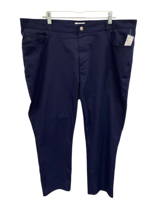 Peter Millar Size 42 Blue Synthetic Solid Athletic Khakis Men's Pants Blue / 42