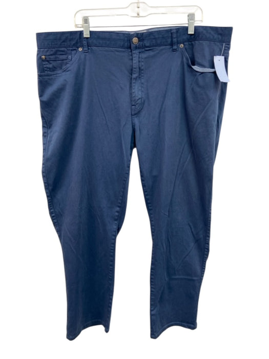 Peter Millar Size 42 Blue Cotton Solid Khaki Men's Pants Blue / 42