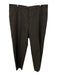 Canali Size 40 Brown Wool Grid Dress Men's Pants Brown / 40
