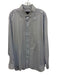 David Donahue Size 17 Light blue Cotton Micro Button up Men's Long Sleeve Shirt Light blue / 17