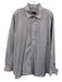 David Donahue Size 17 Blue & Purple Cotton Grid Button Up Long Sleeve Shirt Blue & Purple / 17