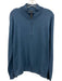 Nordstrom Size XL Blue Cotton Blend Solid Quarter Zip Men's Sweater Blue / XL